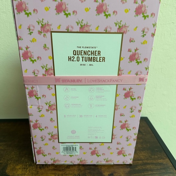 🩷NIB Love Shack Fancy Limited Edition Stanley Pink Floral Tumbler - Picture 5 of 5